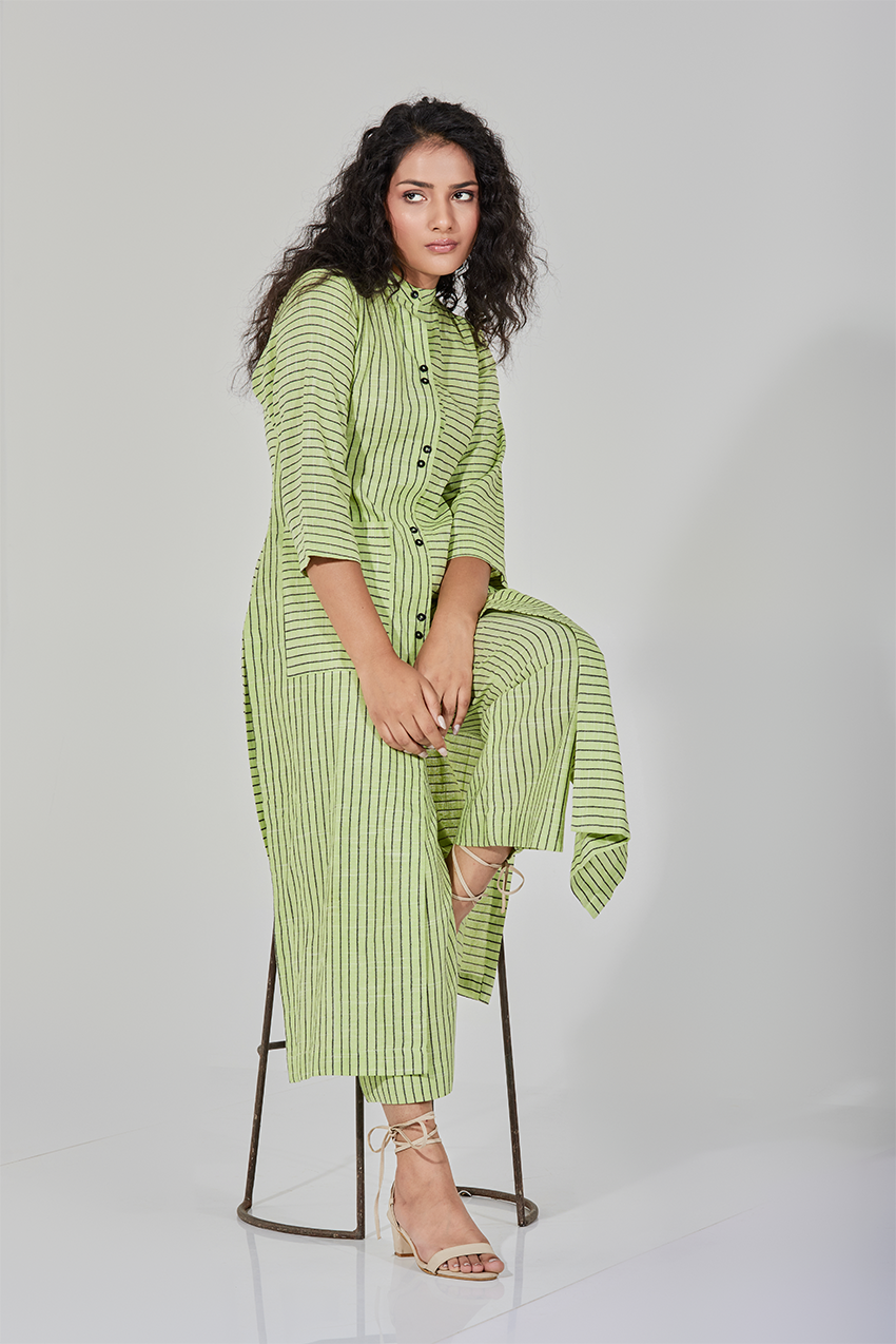 Buy Women Green Co-Ord Set - Colourful Threads